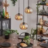 hofstein Suspension - Verre Apedo Ambre, 3 lumières