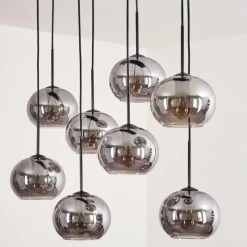 Suspension Verre Fumé-hofstein Suspension - Verre Apedo Fumé, 8 lumières