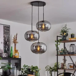 Suspension Verre Fumé-hofstein Suspension - Verre Apedo Fumé, 3 lumières