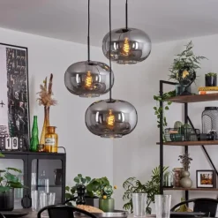 Suspension Verre Fumé-hofstein Suspension - Verre Apedo Fumé, 3 lumières