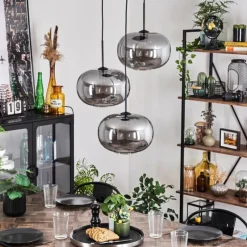 Suspension Verre Fumé-hofstein Suspension - Verre Apedo Fumé, 3 lumières