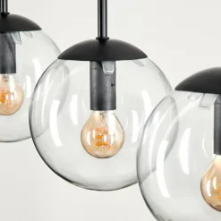 hofstein Suspension - Verre Gastor Clair, 3 lumières