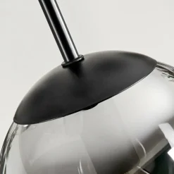 hofstein Suspension - Verre Gastor Clair, Fumé, 3 lumières