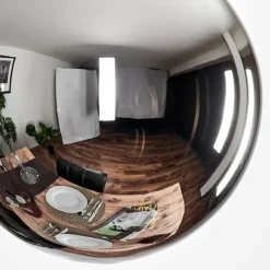 hofstein Suspension - Verre Gastor Chrome, Fumé, 1 lumière