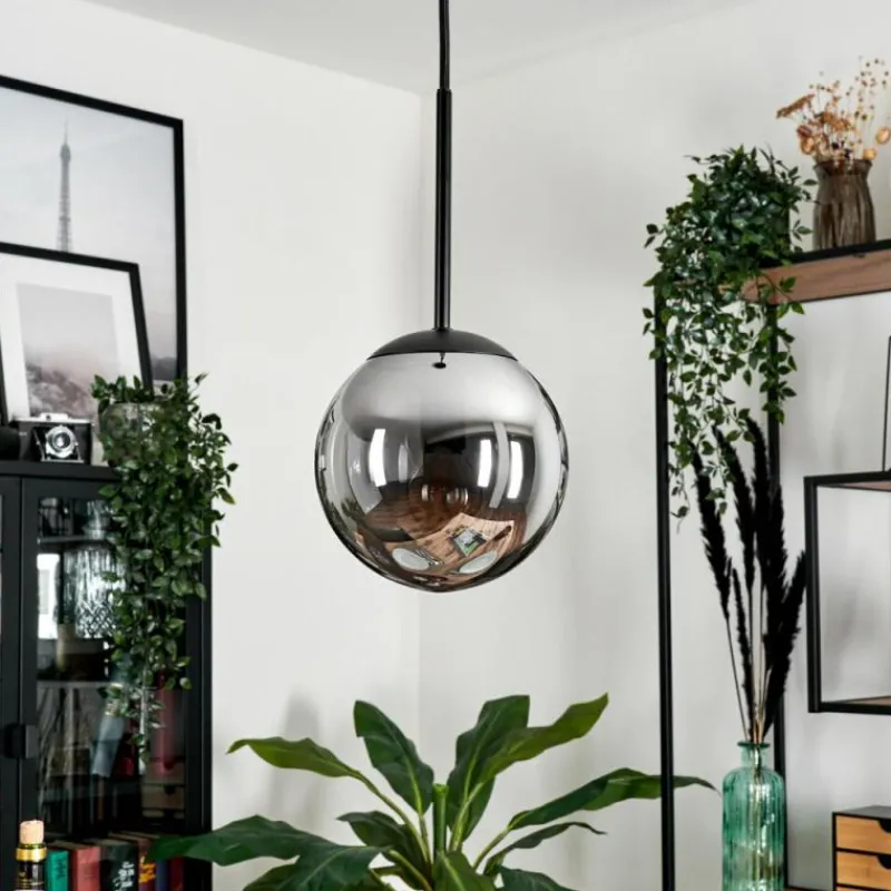 hofstein Suspension - Verre Gastor Fumé, 1 lumière