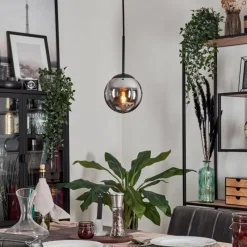 hofstein Suspension - Verre Gastor Fumé, 1 lumière