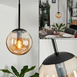 hofstein Suspension - Verre Gastor Ambre, 1 lumière