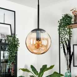hofstein Suspension - Verre Gastor Ambre, 1 lumière