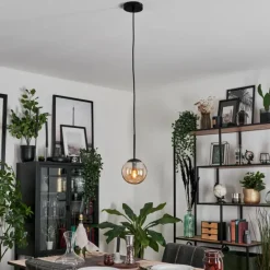 hofstein Suspension - Verre Gastor Ambre, 1 lumière