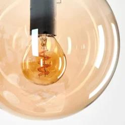 hofstein Suspension - Verre Gastor Ambre, 4 lumières