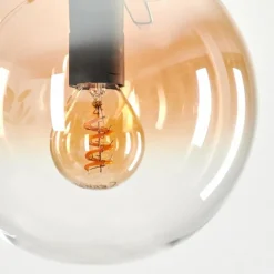 hofstein Suspension - Verre Gastor Ambre, Clair, 4 lumières