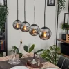 hofstein Suspension - Verre Gastor Fumé, 4 lumières