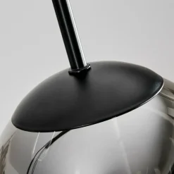 hofstein Suspension - Verre Gastor Fumé, 4 lumières