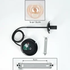 hofstein Suspension - Verre Gastor Ambre, Clair, 1 lumière