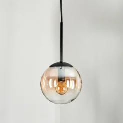 hofstein Suspension - Verre Gastor Ambre, Clair, 1 lumière