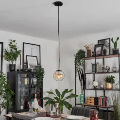 hofstein Suspension - Verre Gastor Ambre, Clair, 1 lumière