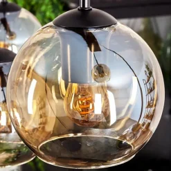 hofstein Suspension - Verre Koyoto Ambre, 8 lumières