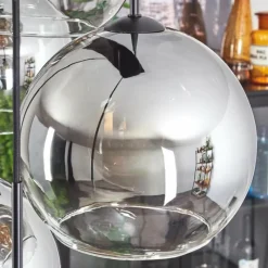 Suspension Verre Fumé-hofstein Suspension - Verre Koyoto Clair, Fumé, 8 lumières