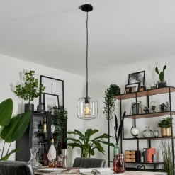 hofstein Suspension - Verre Lauden Clair, 1 lumière