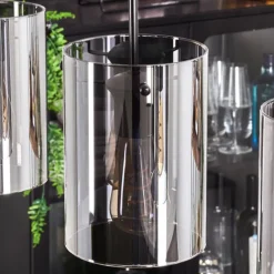 hofstein Suspension - Verre Parane Fumé, 5 lumières