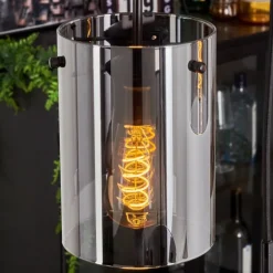 hofstein Suspension - Verre Parane Fumé, 3 lumières