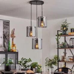 Suspension Verre Fumé-hofstein Suspension - Verre Parane Fumé, 3 lumières