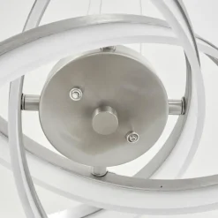 hofstein Suspension Vignats LED Nickel mat, 4 lumières* Éclairage Led