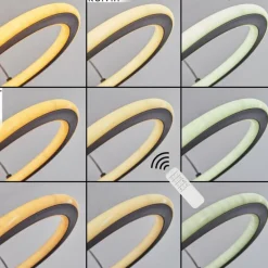 hofstein Suspension Zibreira LED Noir, 1 lumière, Télécommandes