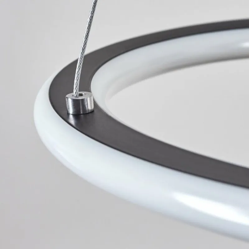 hofstein Suspension Zibreira LED Noir, 1 lumière, Télécommandes