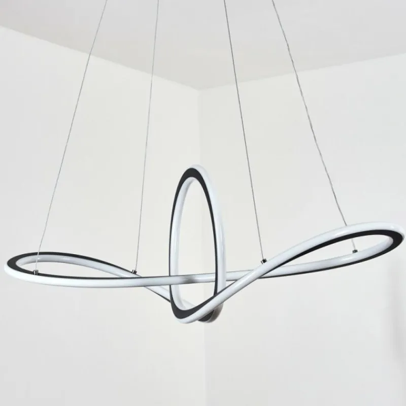 hofstein Suspension Zibreira LED Noir, 1 lumière, Télécommandes