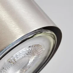 Lampes Industrielles-hofstein Suspension Zuoz Écru, Nickel mat, 6 lumières