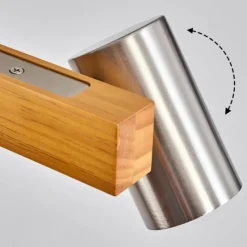 Lampes Industrielles-hofstein Suspension Zuoz Écru, Nickel mat, 6 lumières