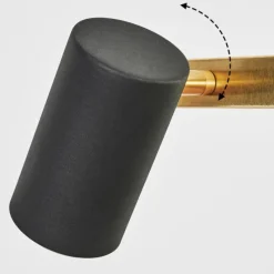 Luminaires Scandinaves-hofstein Suspension Zuoz Laiton, Noir, 6 lumières