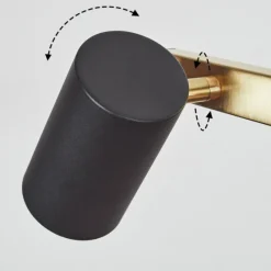 Luminaires Scandinaves-hofstein Suspension Zuoz Laiton, Noir, 4 lumières