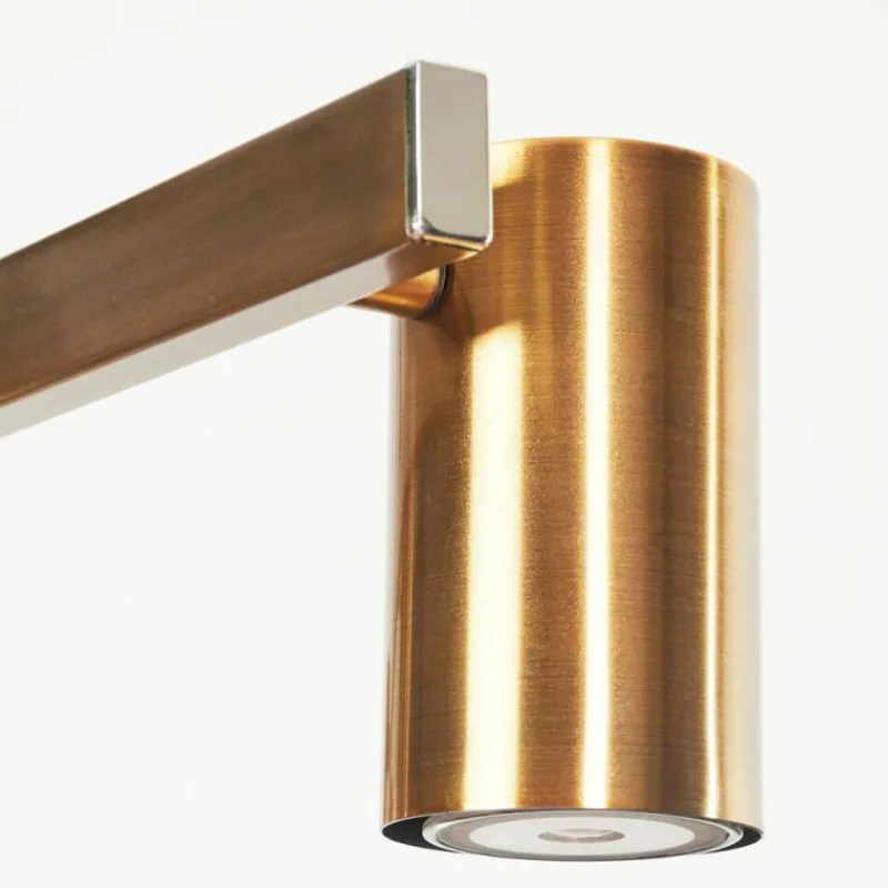 Lampes Industrielles-hofstein Suspension Zuoz Vieux laiton, 4 lumières