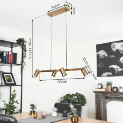 Lampes Industrielles-hofstein Suspension Zuoz Vieux laiton, 4 lumières