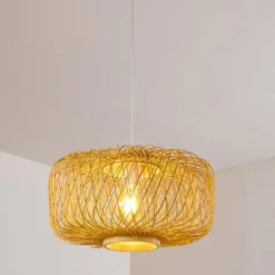 Luminaires Scandinaves-hofstein Suspension Acapulco Blanc, 1 lumière