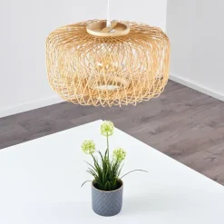 Luminaires Scandinaves-hofstein Suspension Acapulco Blanc, 1 lumière