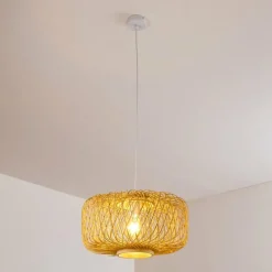 Luminaires Scandinaves-hofstein Suspension Acapulco Blanc, 1 lumière