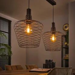 Lampes Industrielles-hofstein Suspension Accent Cuivre, 2 lumières
