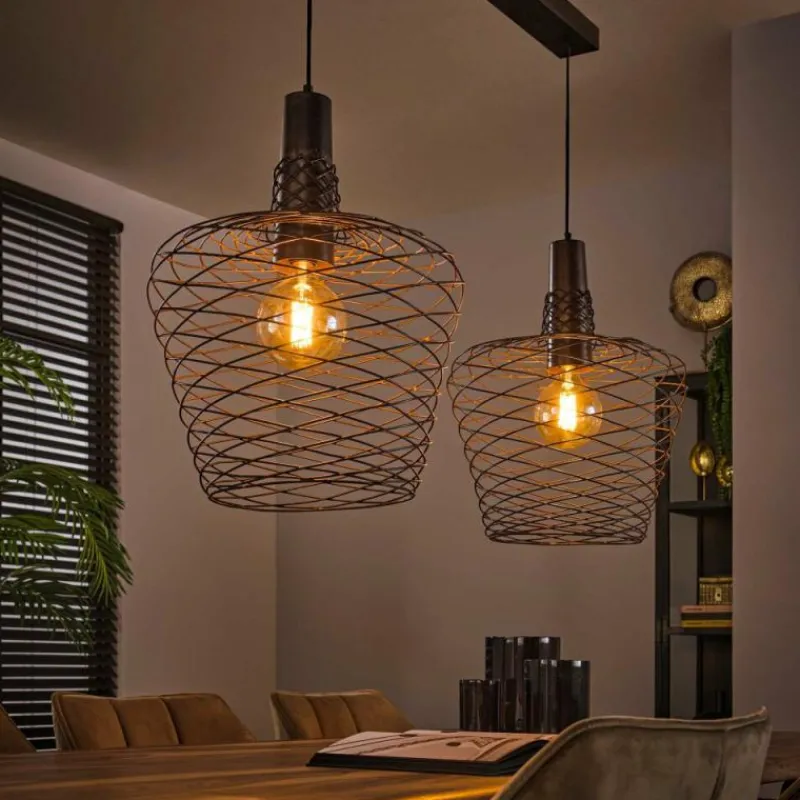 Lampes Industrielles-hofstein Suspension Accent Cuivre, 2 lumières