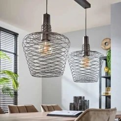 Lampes Industrielles-hofstein Suspension Accent Cuivre, 2 lumières