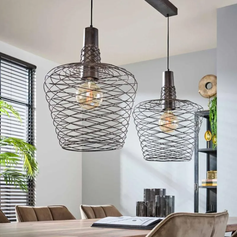 Lampes Industrielles-hofstein Suspension Accent Cuivre, 2 lumières