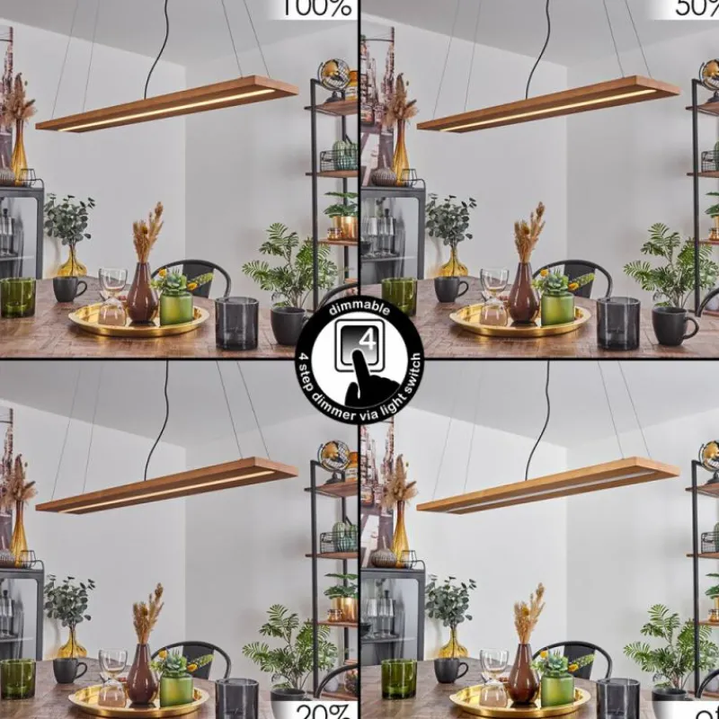 Luminaires Scandinaves-hofstein Suspension Adak LED Noir, 1 lumière