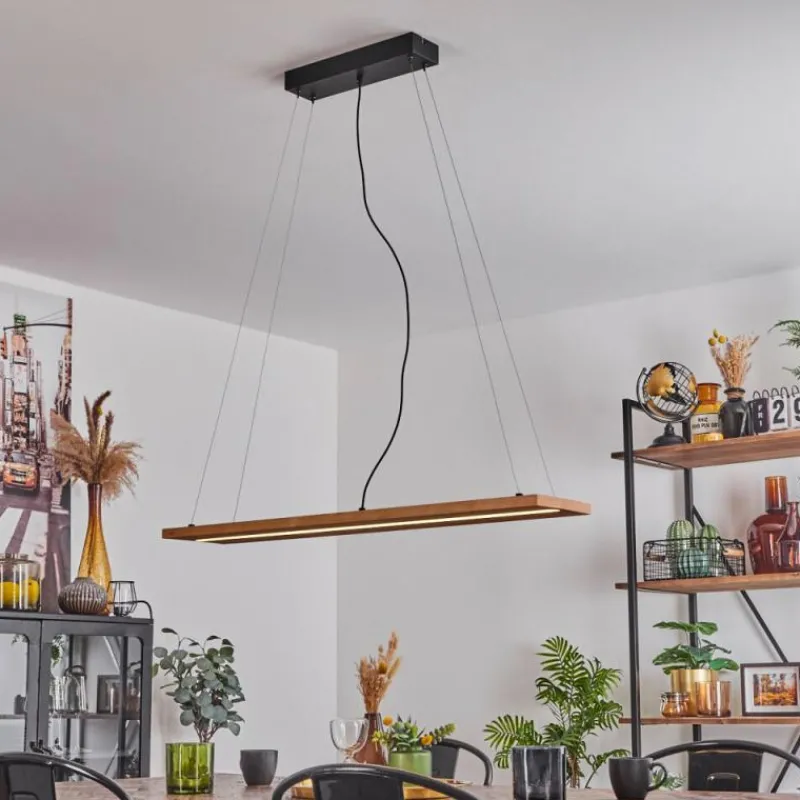 Luminaires Scandinaves-hofstein Suspension Adak LED Noir, 1 lumière