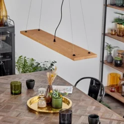 Luminaires Scandinaves-hofstein Suspension Adak LED Noir, 1 lumière