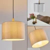 Lampes En Tissu-hofstein Suspension Adelboden Bois clair, Noir, 1 lumière