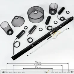 Lampes Vintages & Rétros-hofstein Suspension Adidogome Noir, 1 lumière