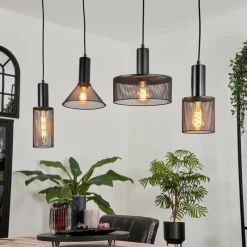 Lampes Vintages & Rétros-hofstein Suspension Adidogome Noir, 1 lumière