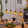 Style Boho-Chic-hofstein Suspension Aeschi Noir, 4 lumières